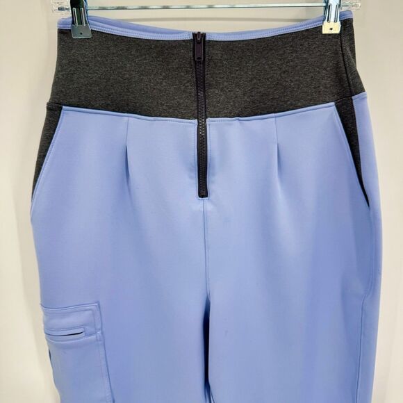 FREE PEOPLE MOVEMENT Round the Block Blue Gray High Waist Barrel Leg Jogger Sz M - Picture 4 of 9